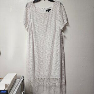 Danillo Boutique WOMAN WHITE LACE overly dress 2x style W221140 NWT Party